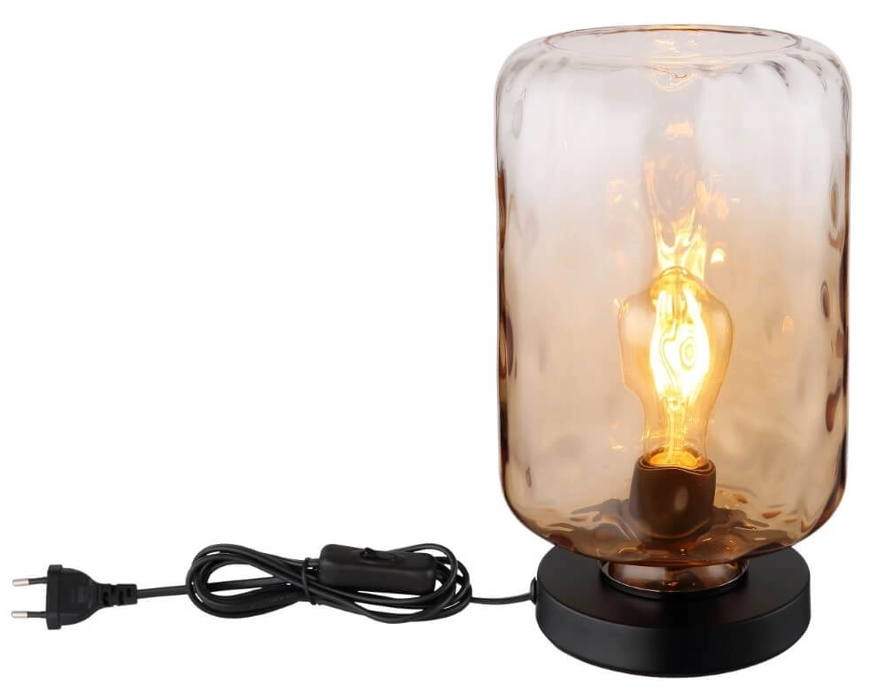 Lampe de table design Darina verre ambré Globo 9007371455522