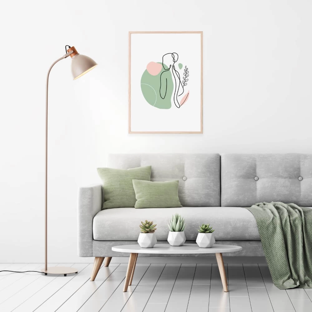 Lampe sur pied Erena taupe Brilliant 4004353413018