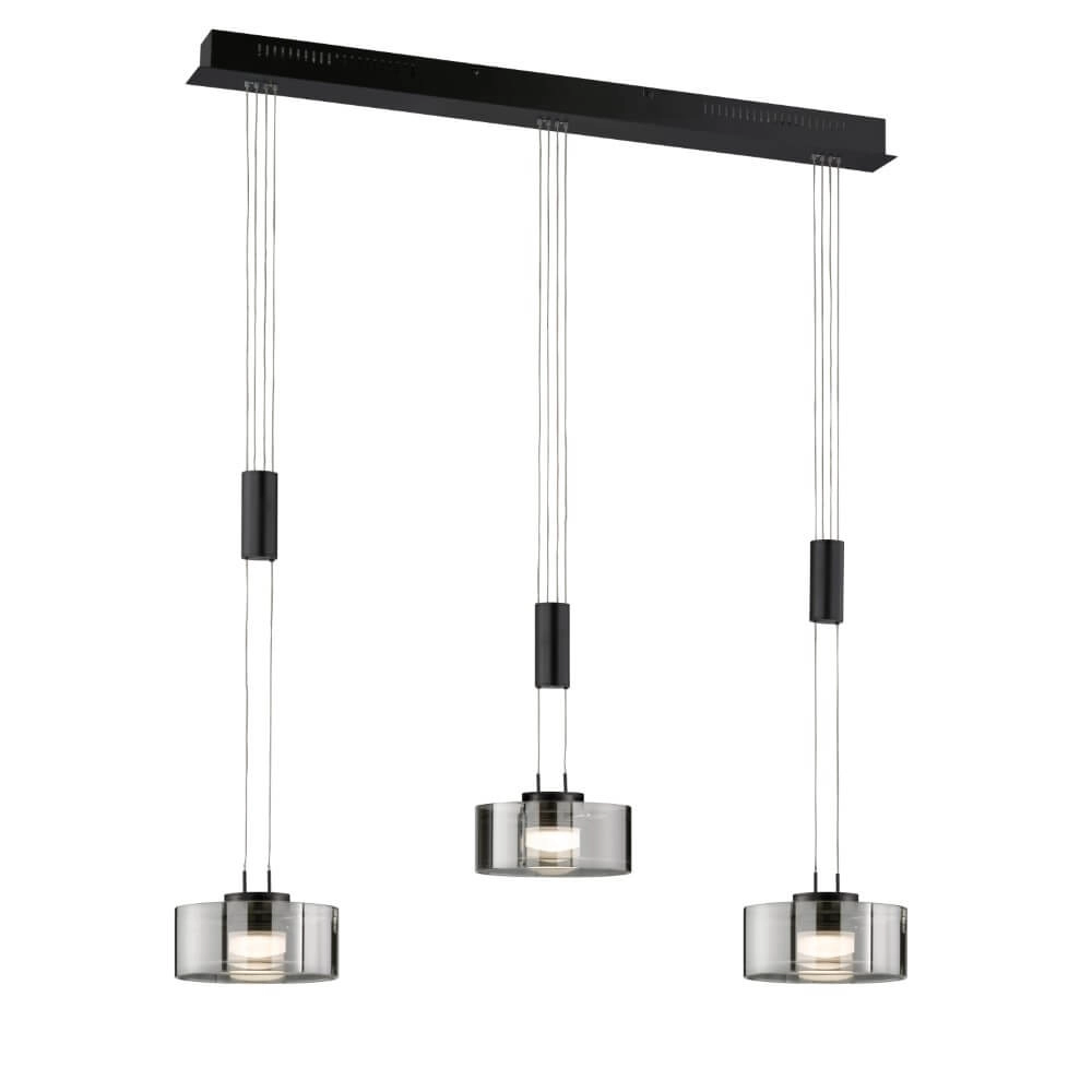 Lampe suspendue 3 lumières Lavin noir Lampe suspendue 3 lumières Lavin noir