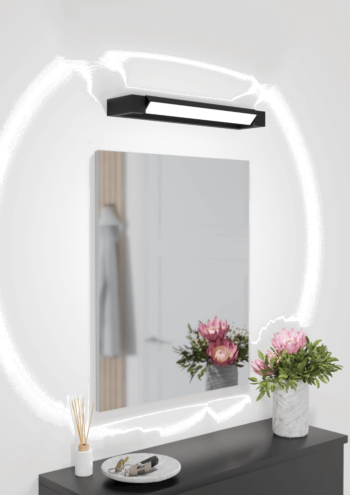 Applique miroir Gemiliana noir Eglo 9008606245123