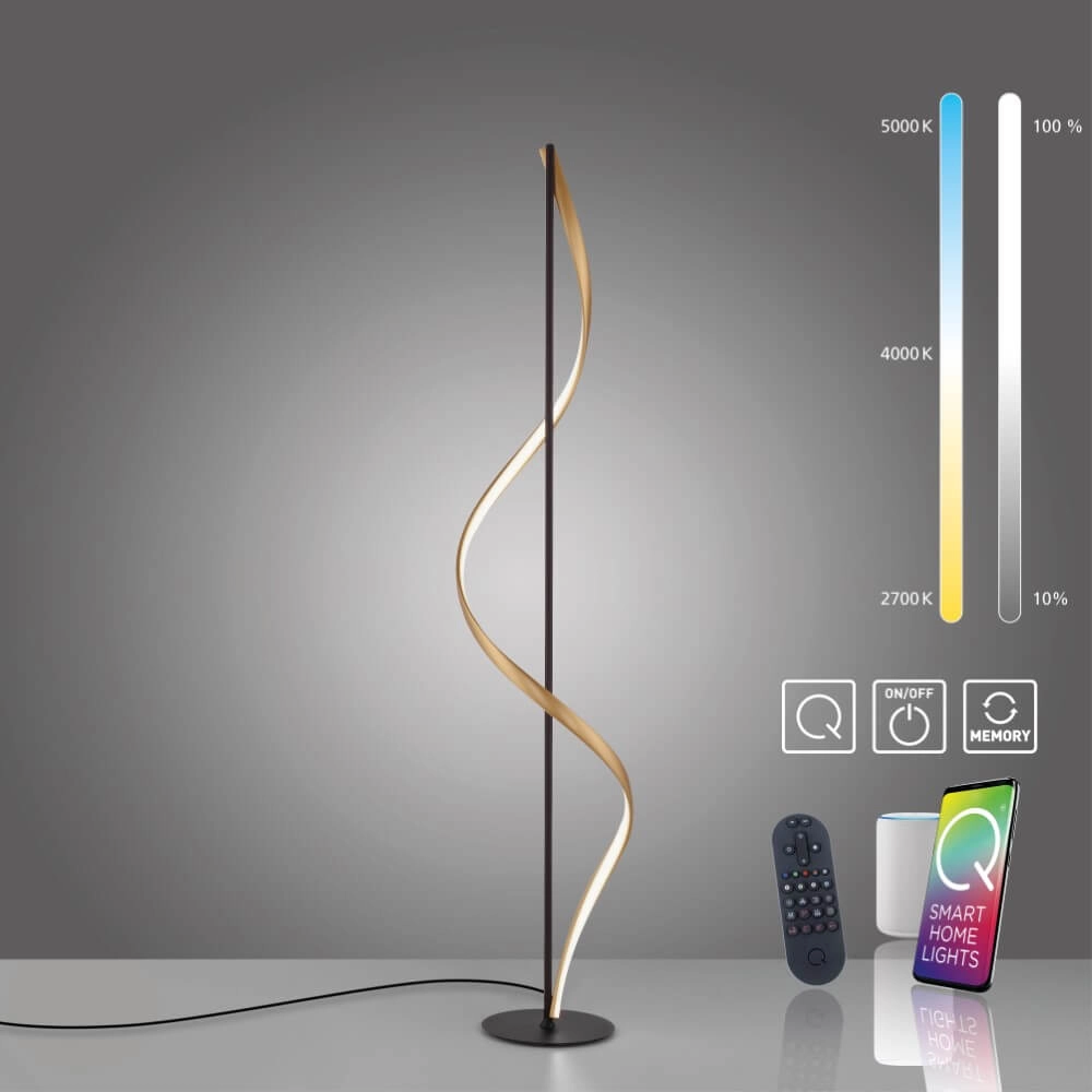 Lampadaire design Q-Swing anthracite Paul Neuhaus 4012248373781