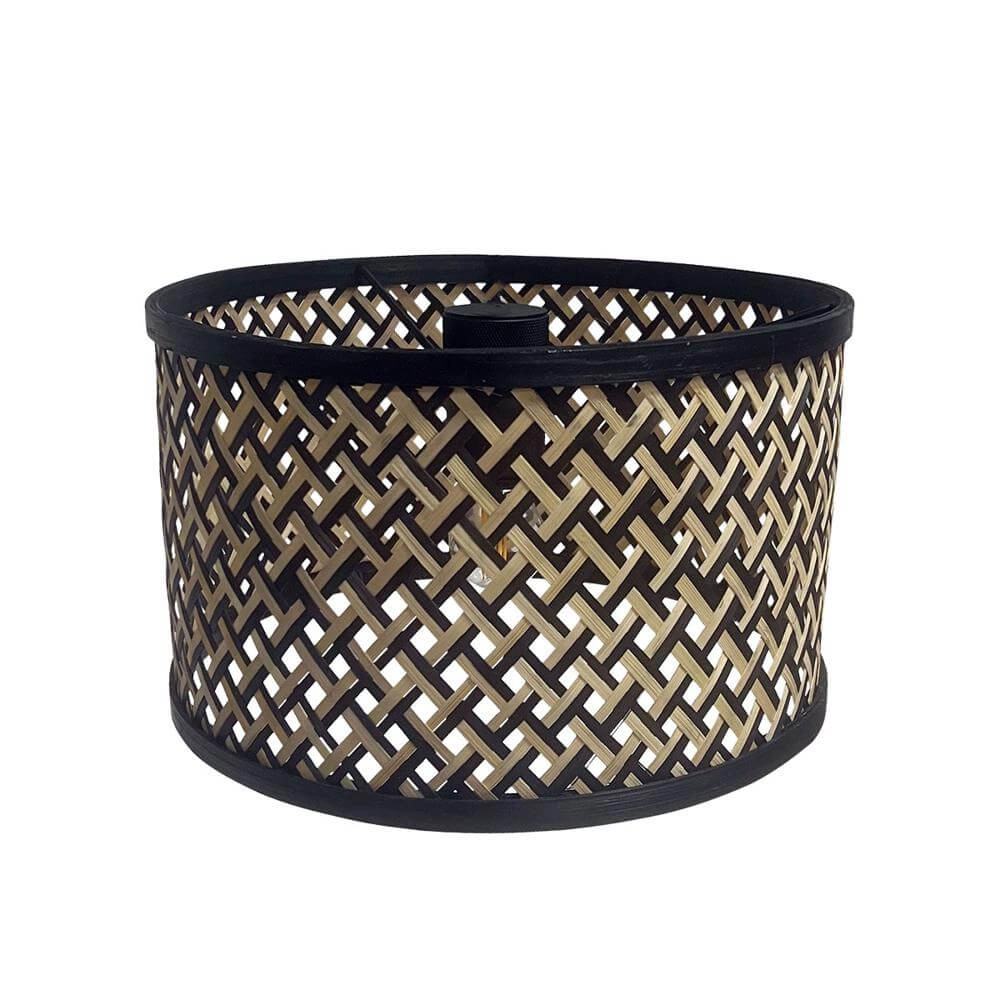 Lampe de table Stang noir avec bambou Steinhauer 8712746172027