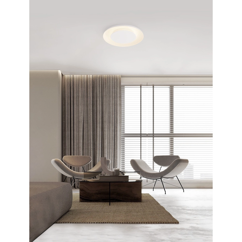 Plafonnier design Epos Ø 60cm blanc Lyora 5212017463180