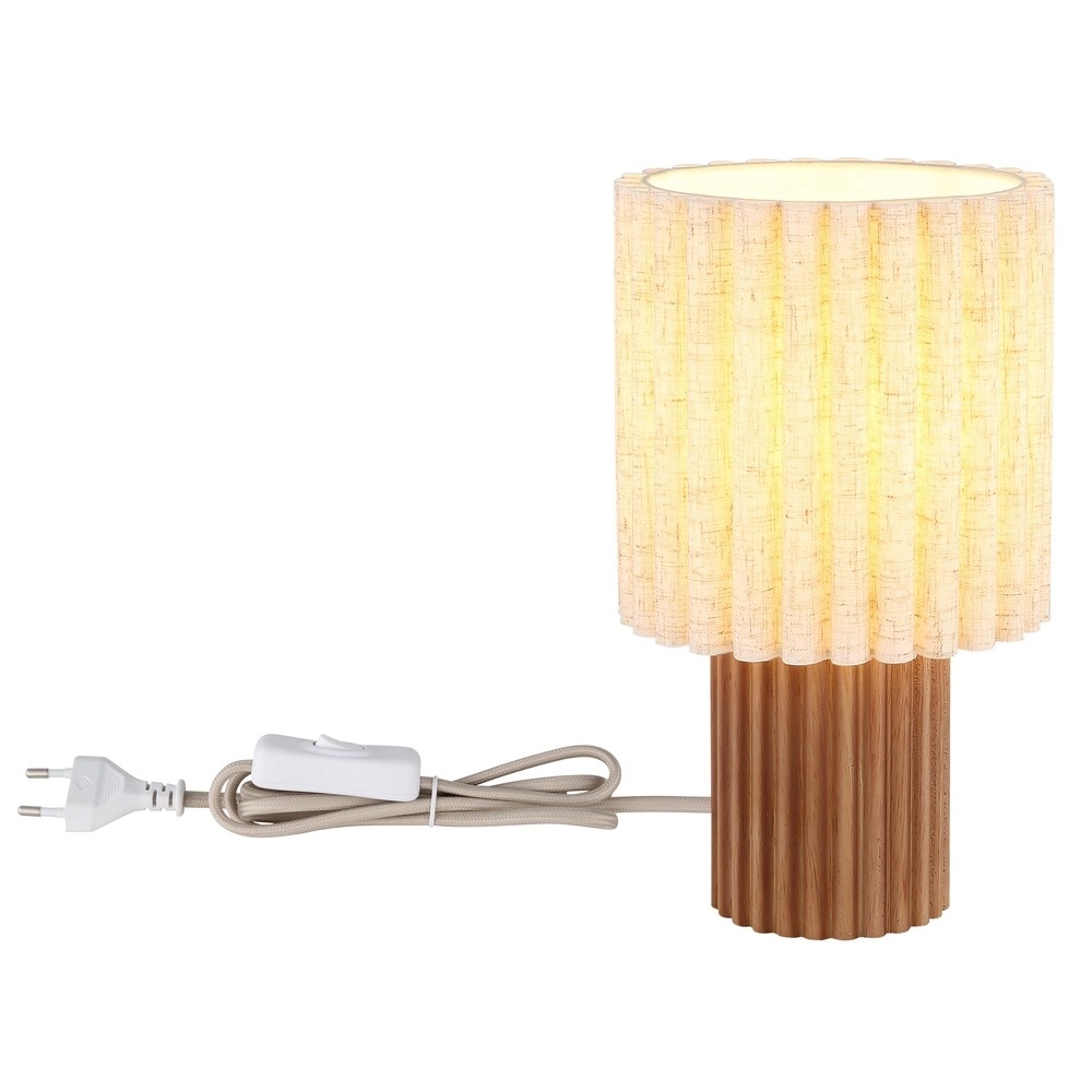 Lampe de table unique Jannie Rond brun Globo 9007371586905