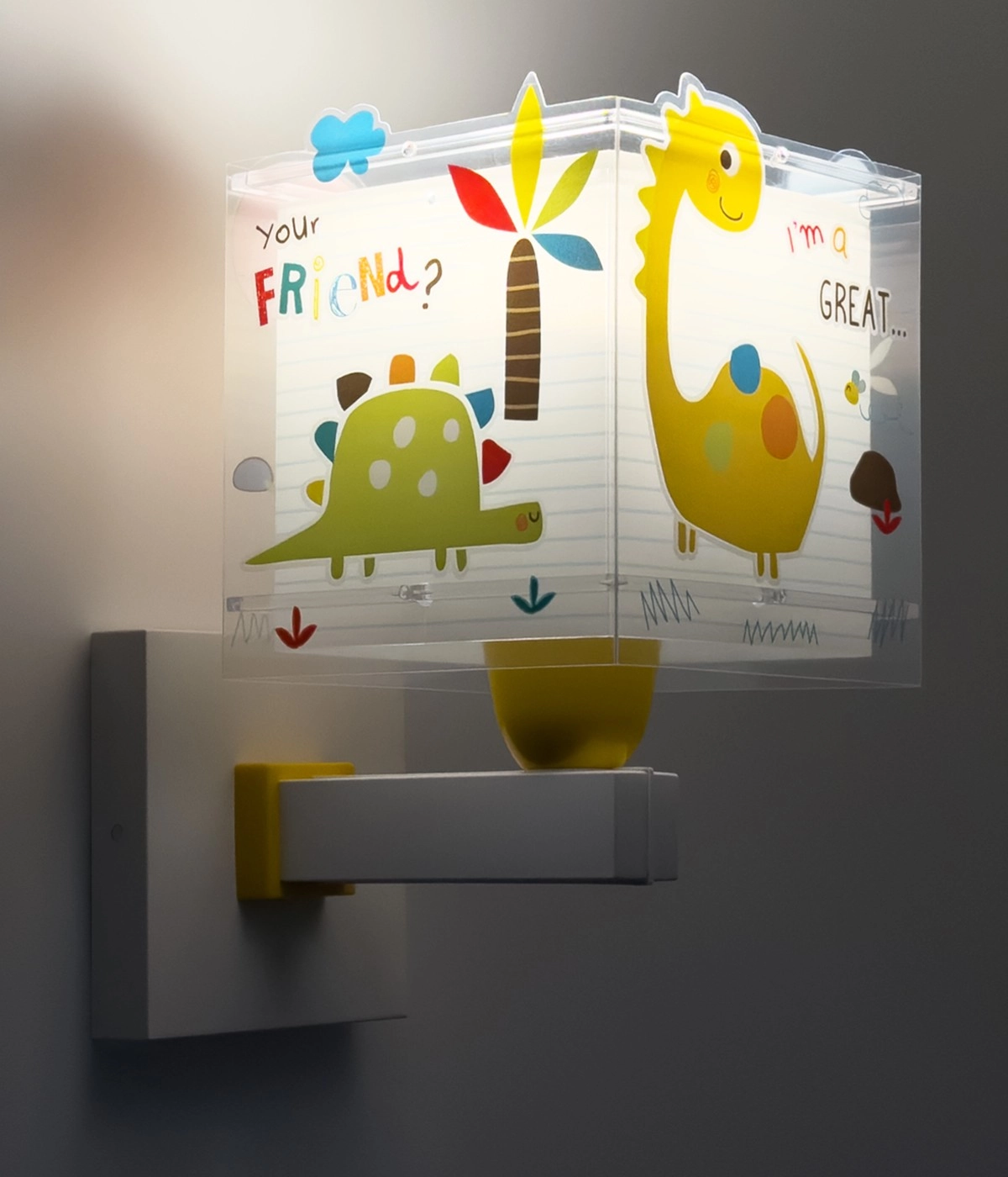 Applique murale Dinos jaune Dalber 8420406734590