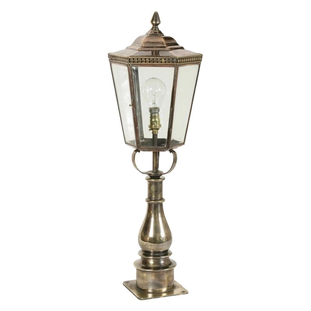 Lampadaire rural Chelsea Pillar fait main - cuivre antique (ant)