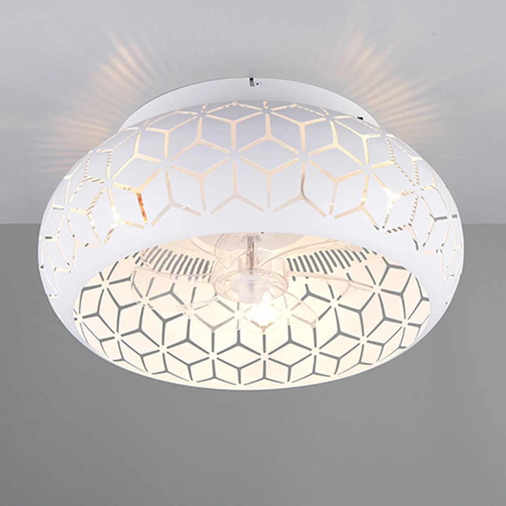 Ventilateur de plafond blanc Bidar excl 3x E27 Trio 4017807643978