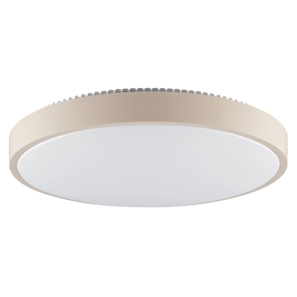 Éclairage de plafond Solistra brun sable avec Ø blanc 44,5 cm Brilliant 4004353478994