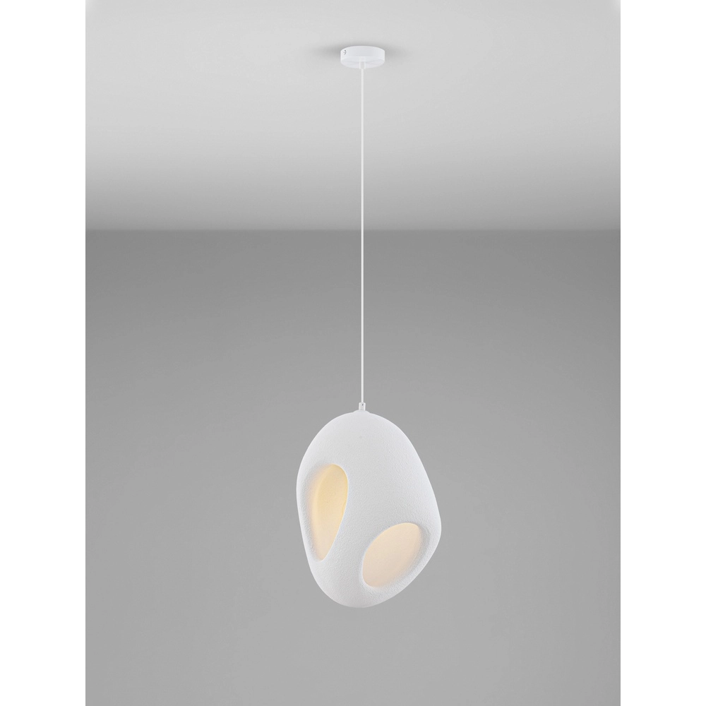 Suspension naturelle Tempus blanc 40cm Suspension naturelle Tempus blanc 40cm