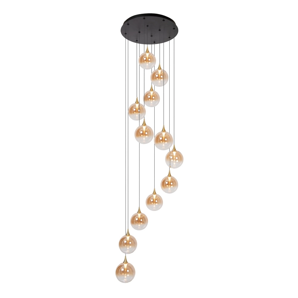 Suspension LED de conception Gisela Fanade - 12x Ø 16cm