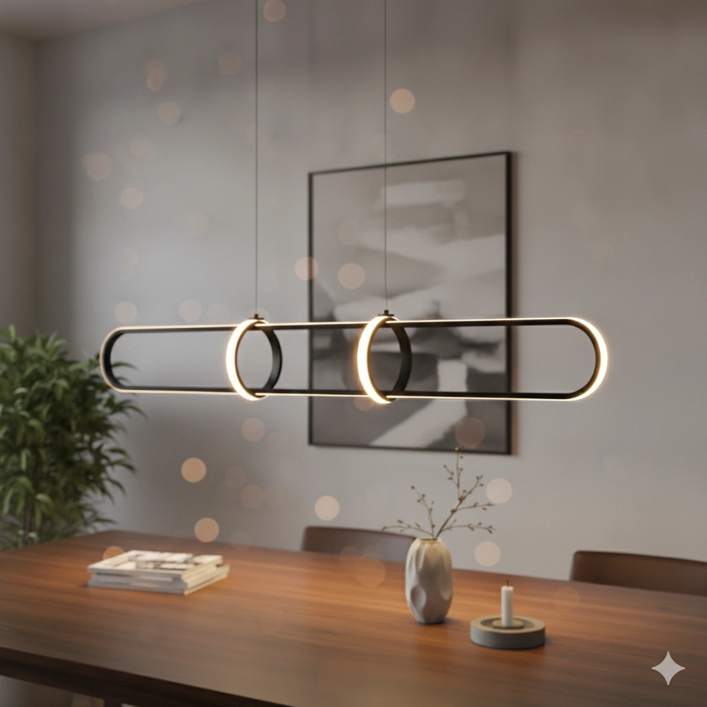 Suspension design Arte Noir allongé