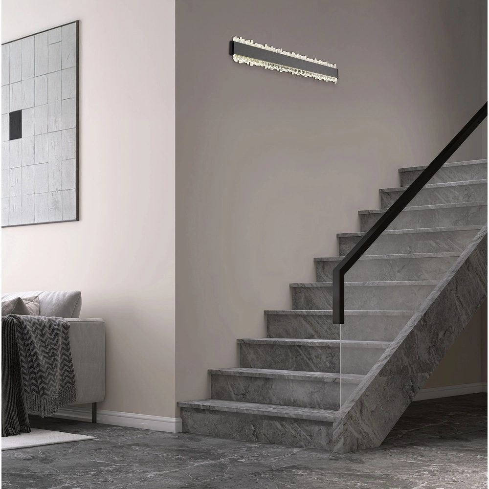 Lampe murale noire Stalagmita 48 cm Globo 9007371566754