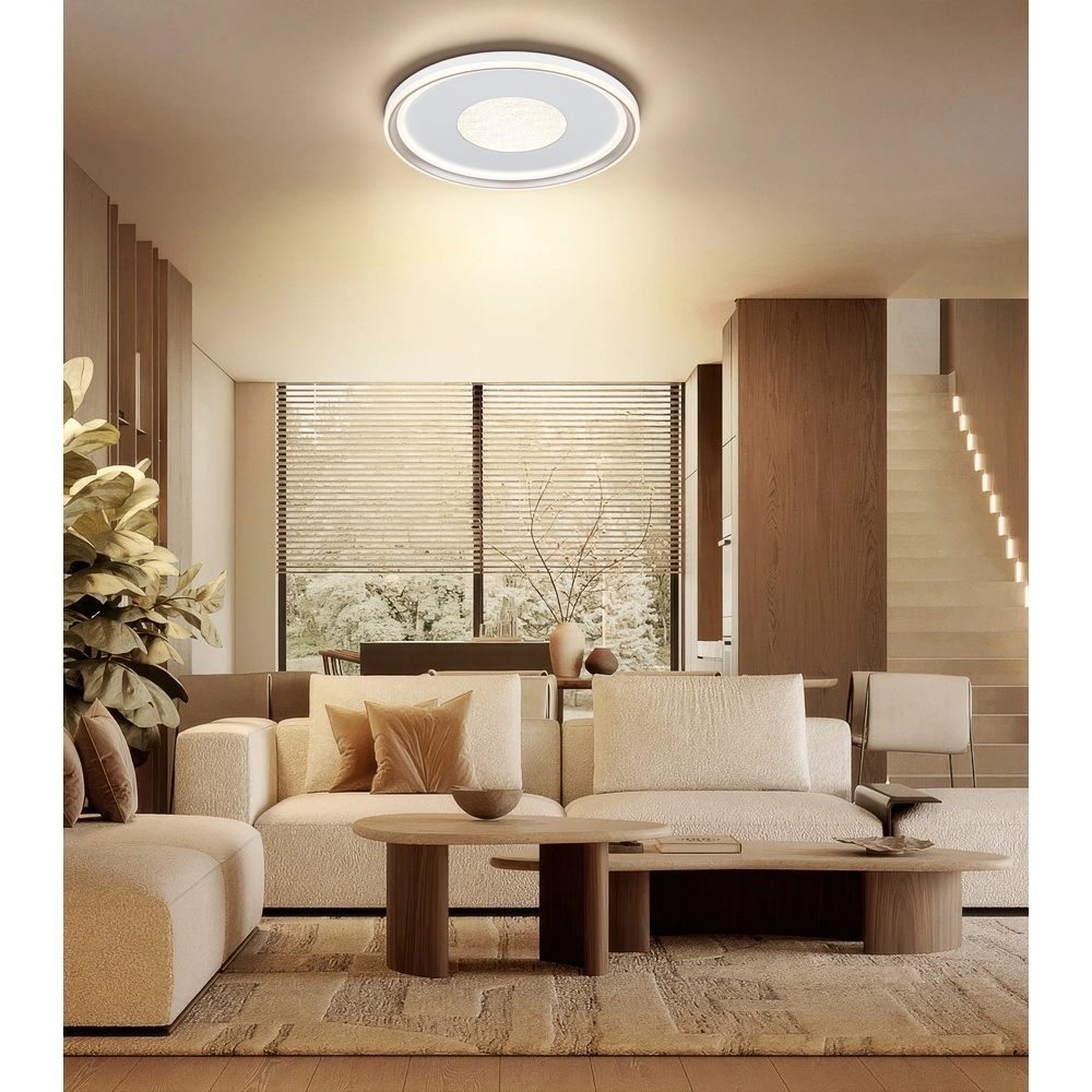 Lampe de plafond Eila Ø 59cm blanc Globo 9007371572458