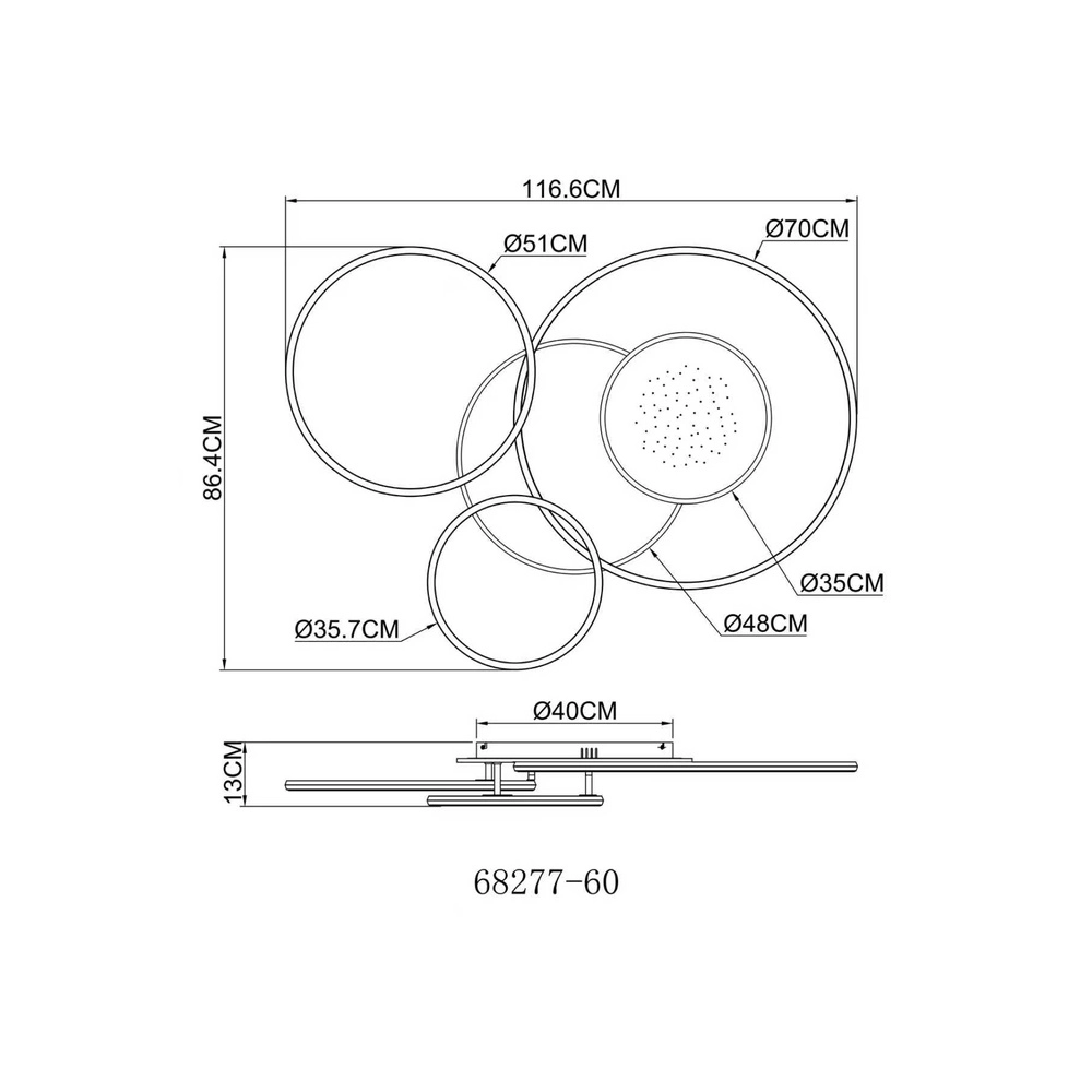 Lampe de plafond gris argenté Johnson Modernité Globo 9007371580552