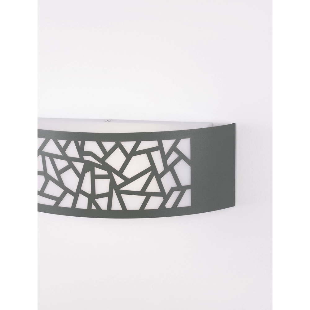 Applique murale grise Zenith ovale Lyora 5212017435521