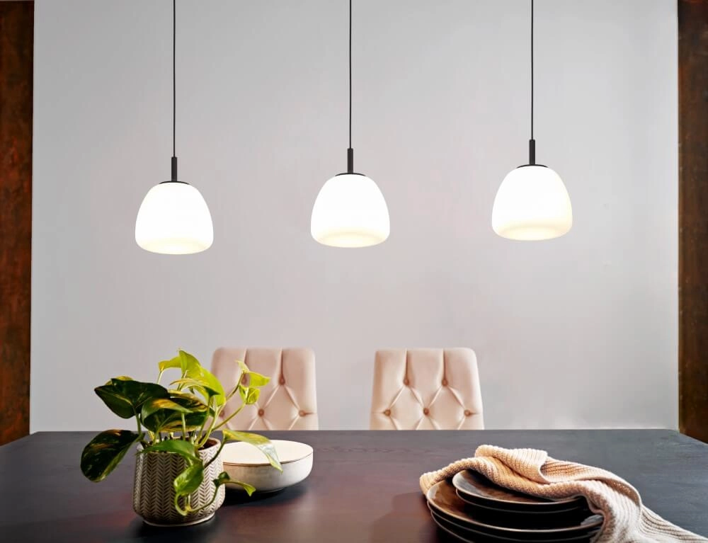 Lampe suspendue pour salle à manger Balmes 3x verre opale Stars of Light 9008606243167
