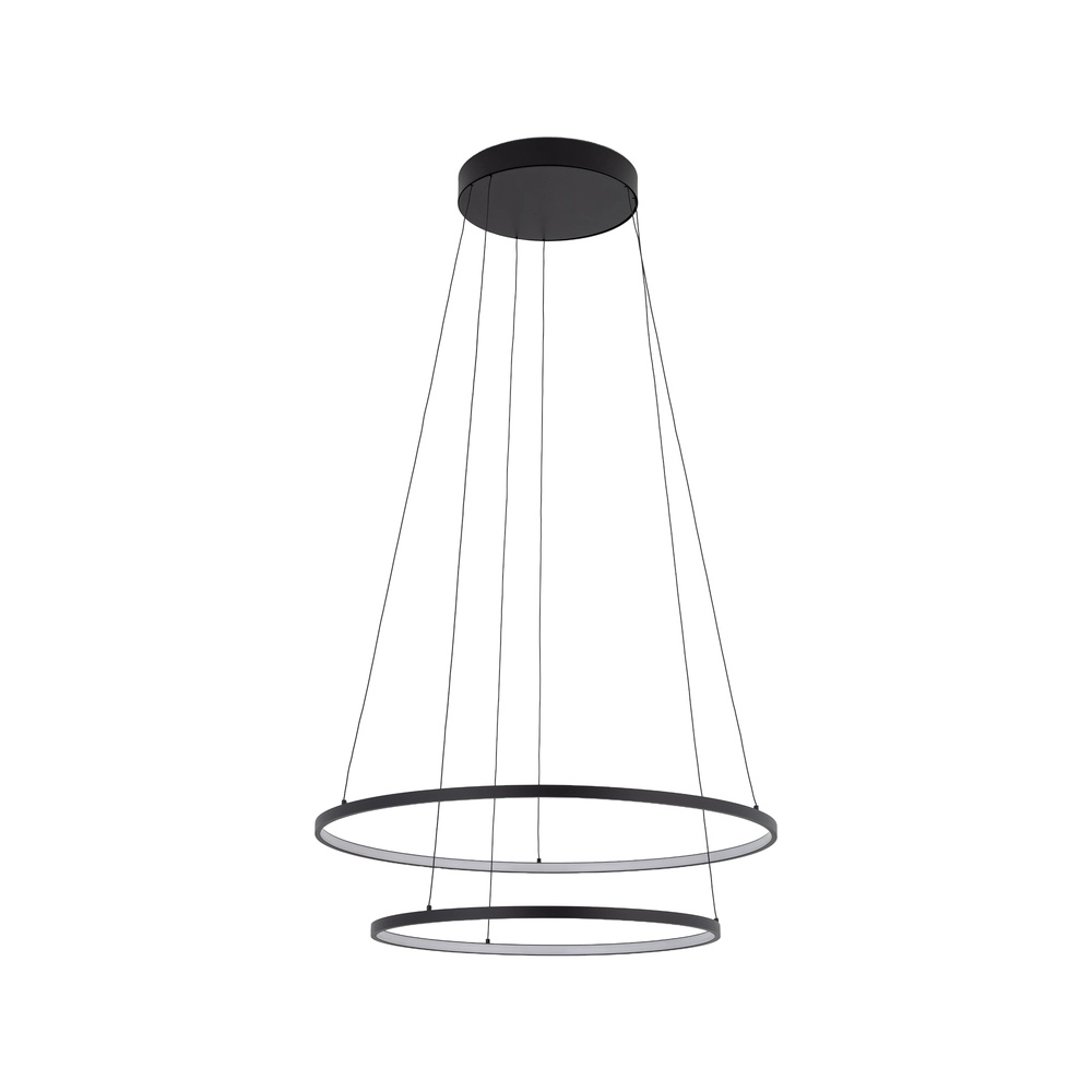 Lampe pendante de conception Circolo Led noir Ø 60 cm
