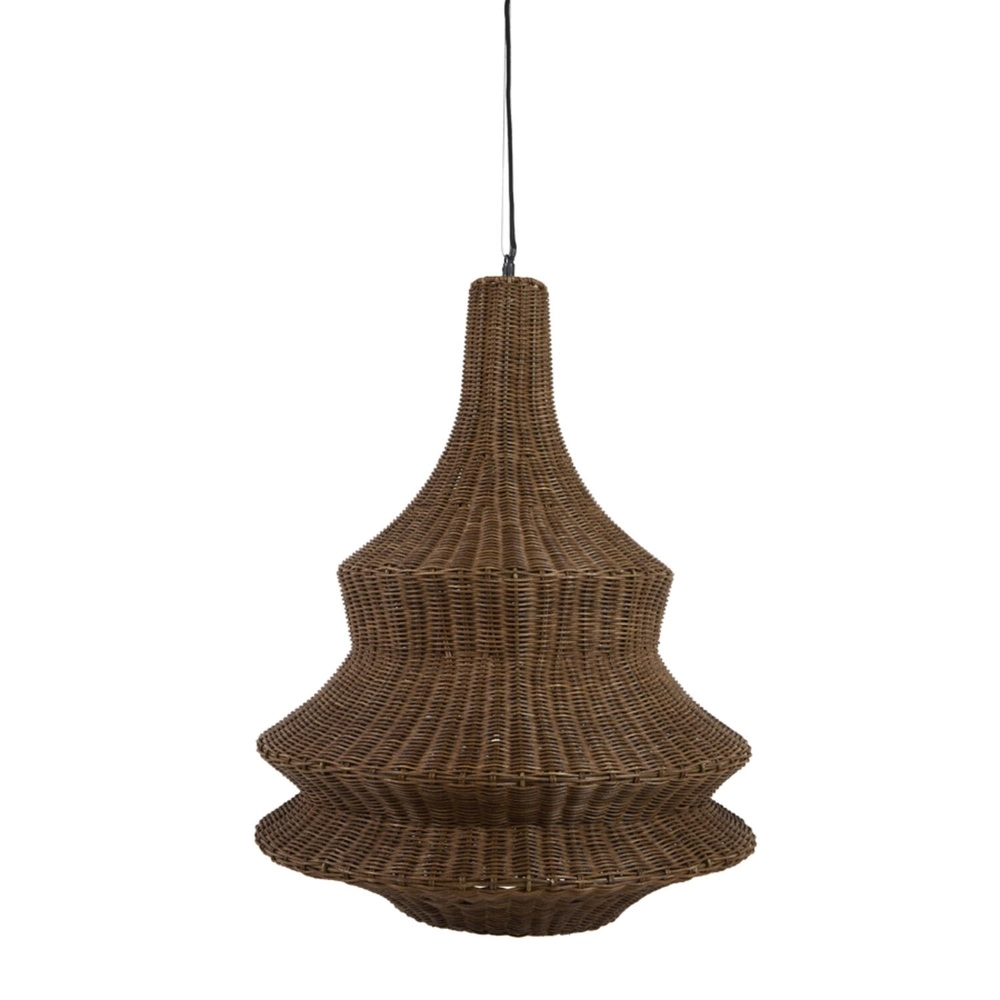Lampe pendante en rotin Nemzor Ø 52 cm marron