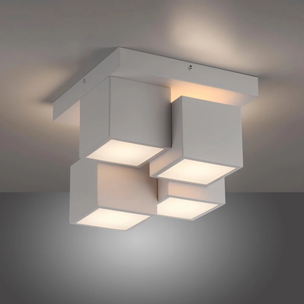 Plafonnier blanc Tetris blanc Just Light 4043689004545