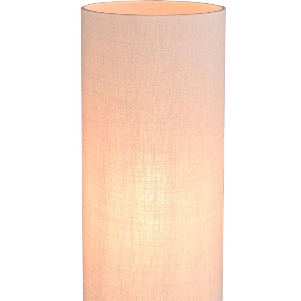 Lampe de table Lisbourg Cacao avec un chapeau blanc foncé Masterlight