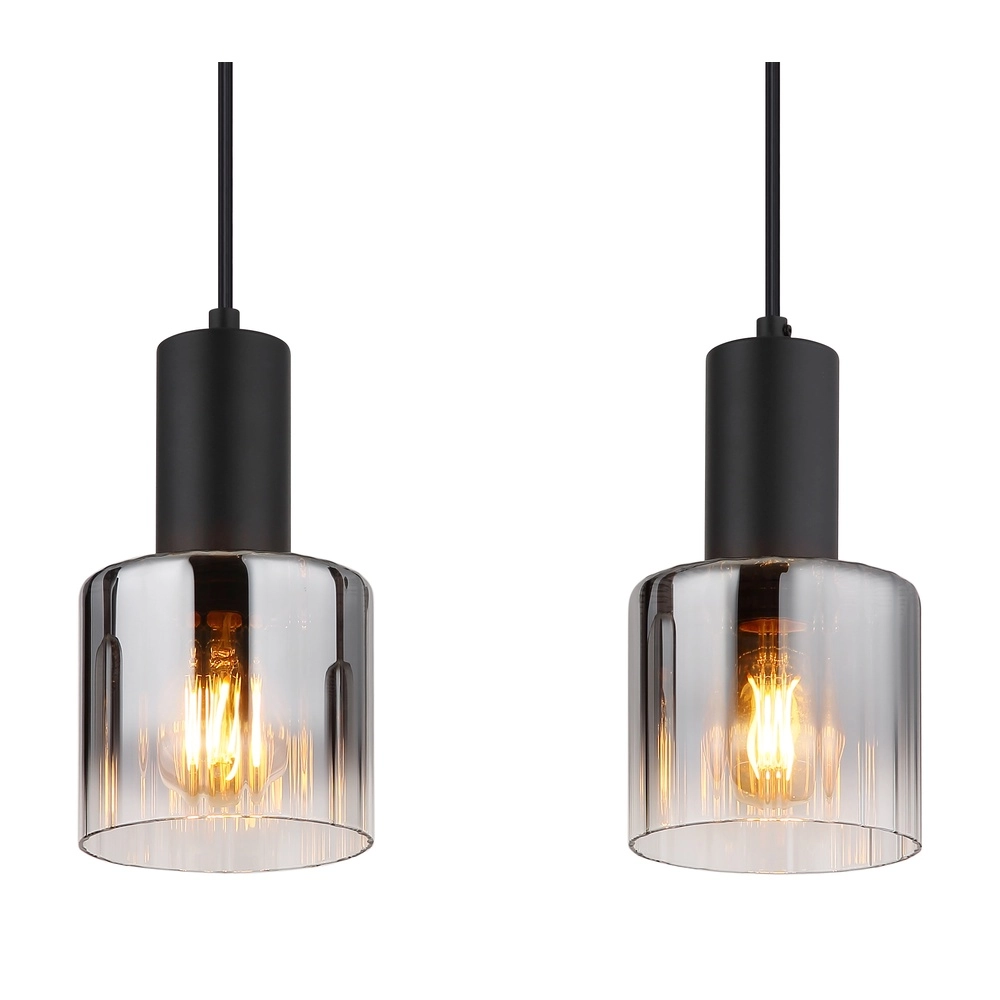 Lampe pendante de conception Jack Noir à 4 lumières Globo 9007371507832