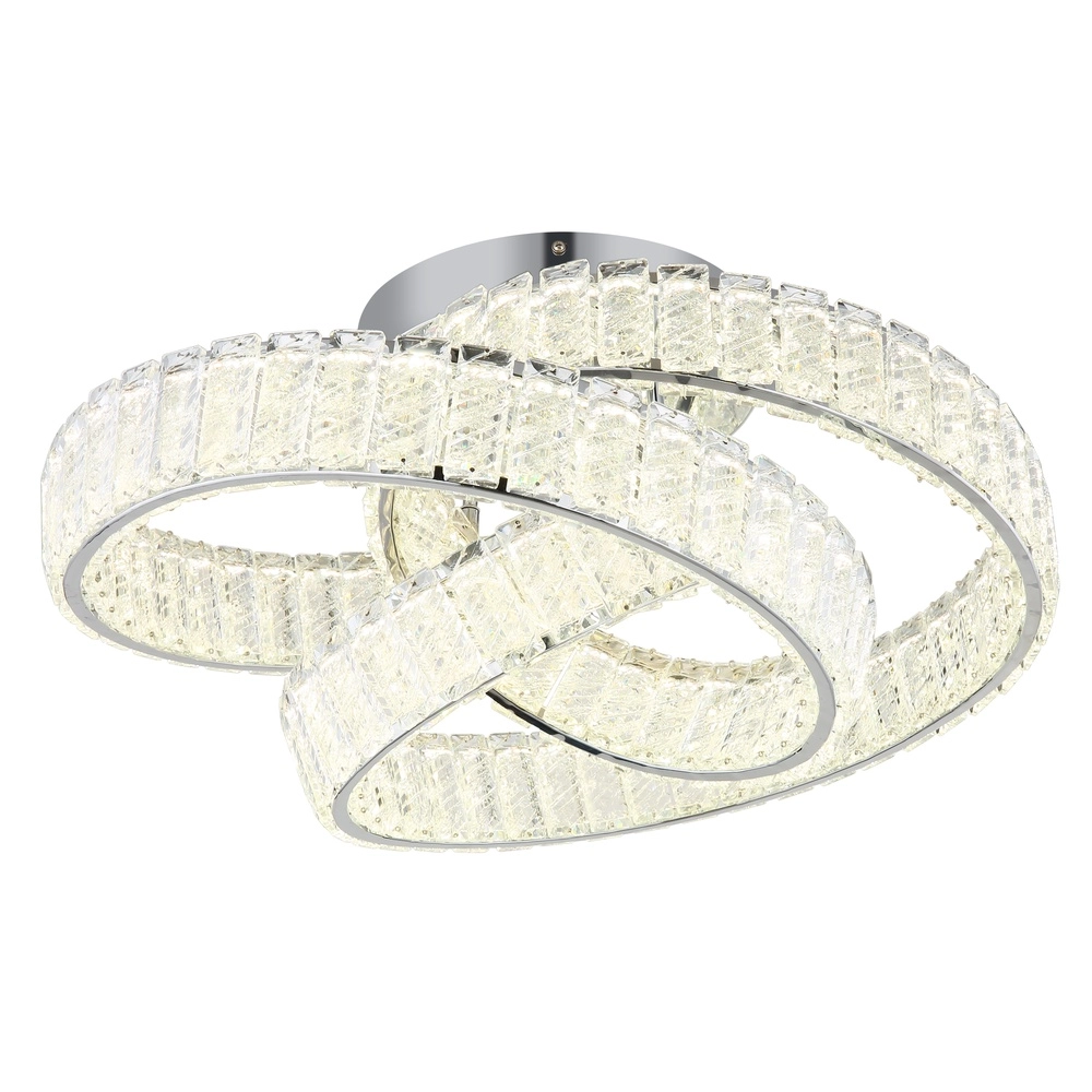 Enroulement de lampe de plafond Mucky Chrome