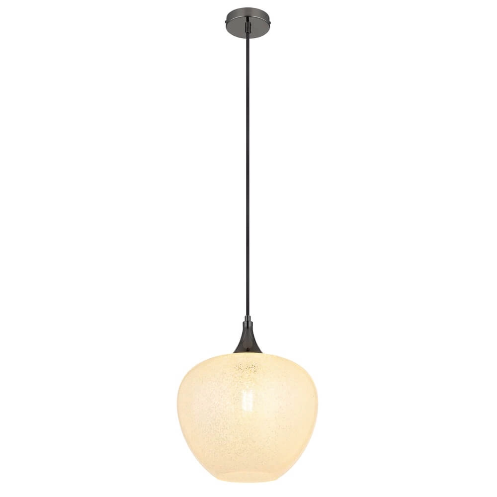 Suspension anthracite Maxy avec verre blanc Ø 29cm Suspension anthracite Maxy avec verre blanc Ø 29cm