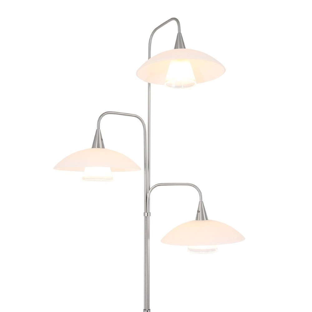 Lampe de lecture Tallerken Gris métallisé à 3 lumières Steinhauer 8712746132045