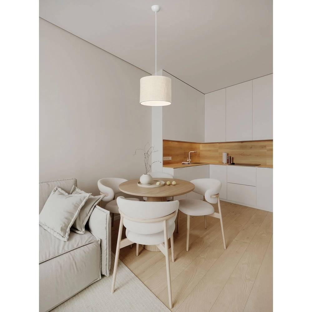 Lampe pendante en lin Karen Ø 30cm Lyora 5212017493941