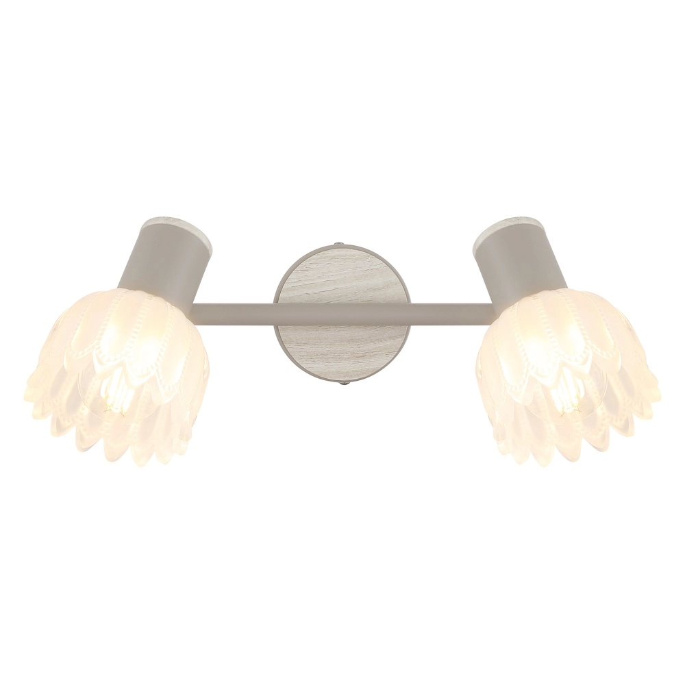 Spot de plafond à 2 lumières Planta brun sable Globo 9007371569939