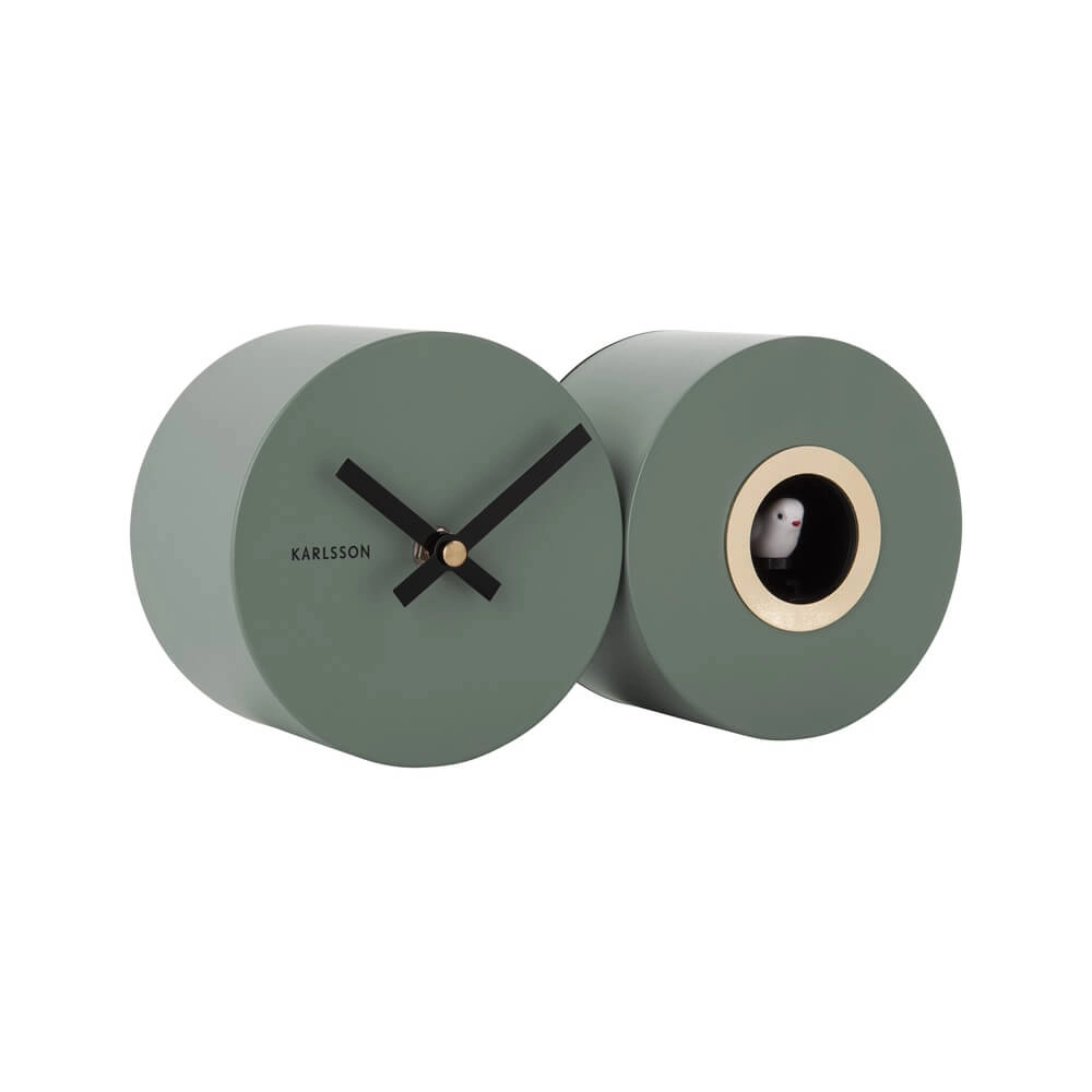 Horloge murale Duo Cuckoo vert Karlsson 8714302698002
