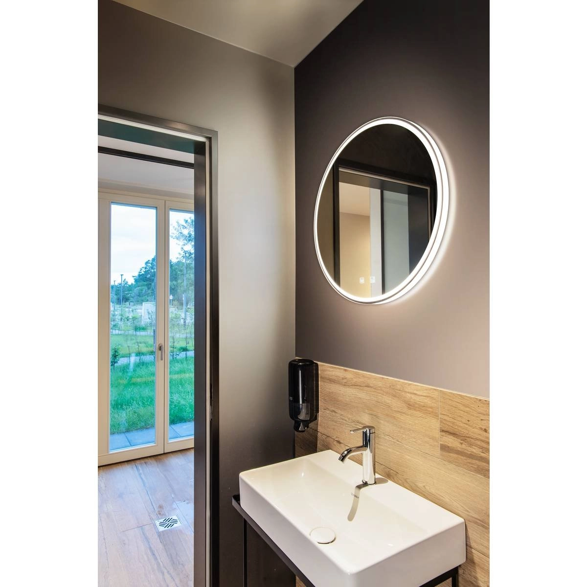 Lampe miroir LED Trukko Chromé - Ø 60cm SLV 4024163248815
