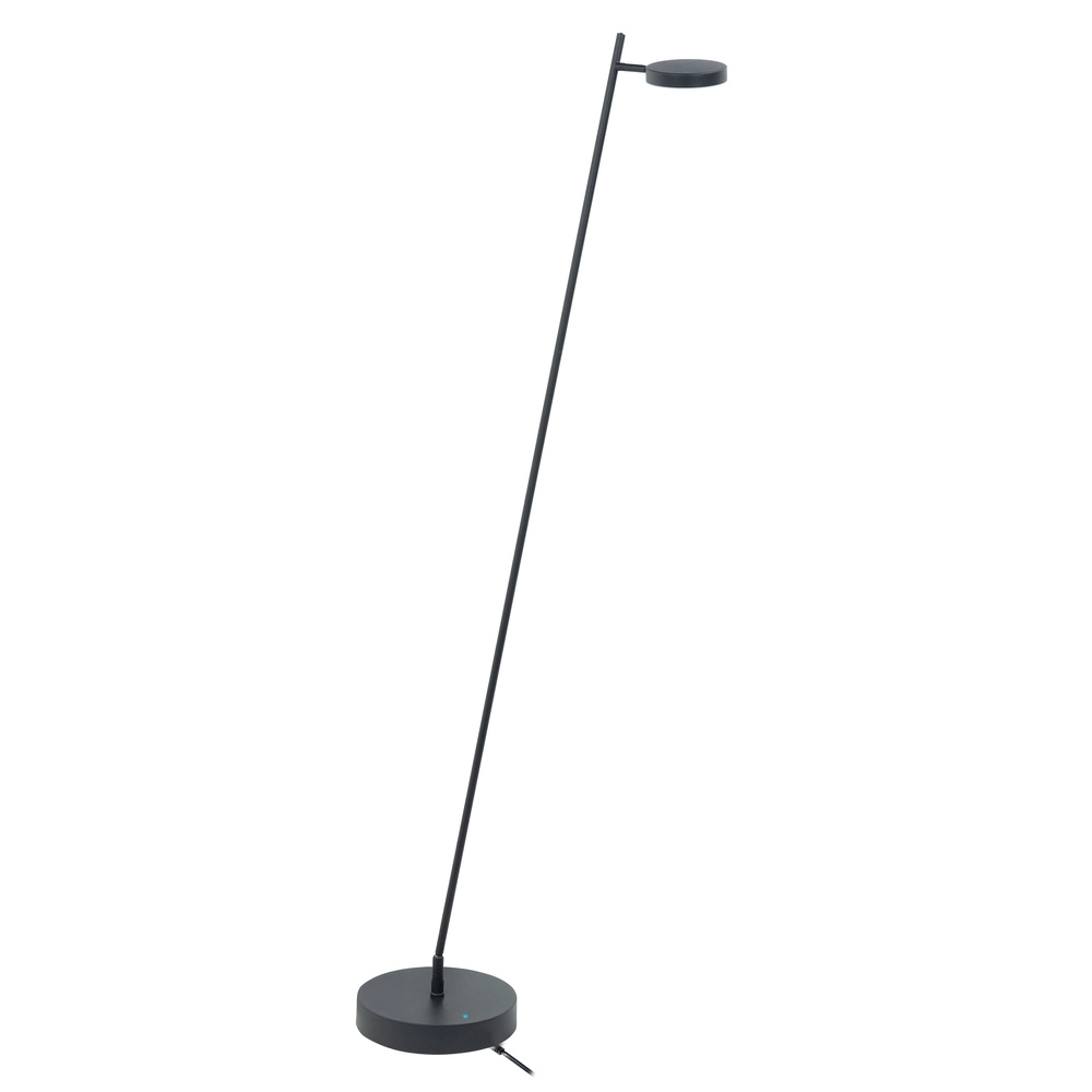 Lampadaire design Round Move + battery Noir rechargeable