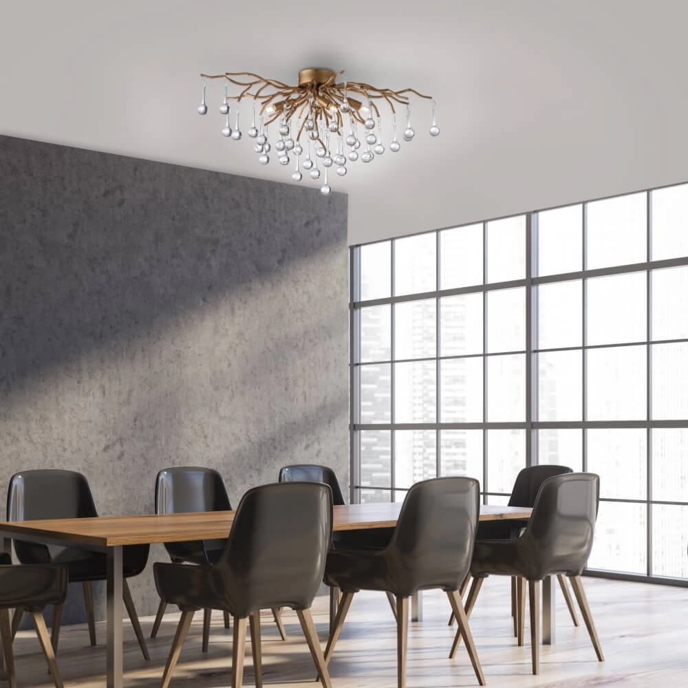 Lustre Icicle laiton 60cm Paul Neuhaus 4012248352069