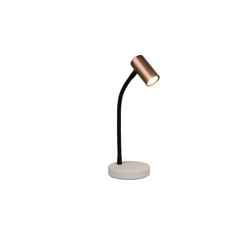 Lampe de table Taryn Motif moka marron Trio 4017807685732