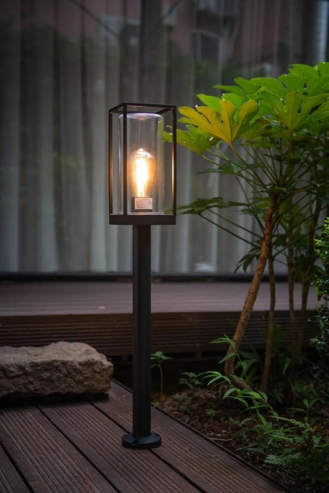 Lampe sur pied Flair prix point rouge noir Lutec 6939412079950