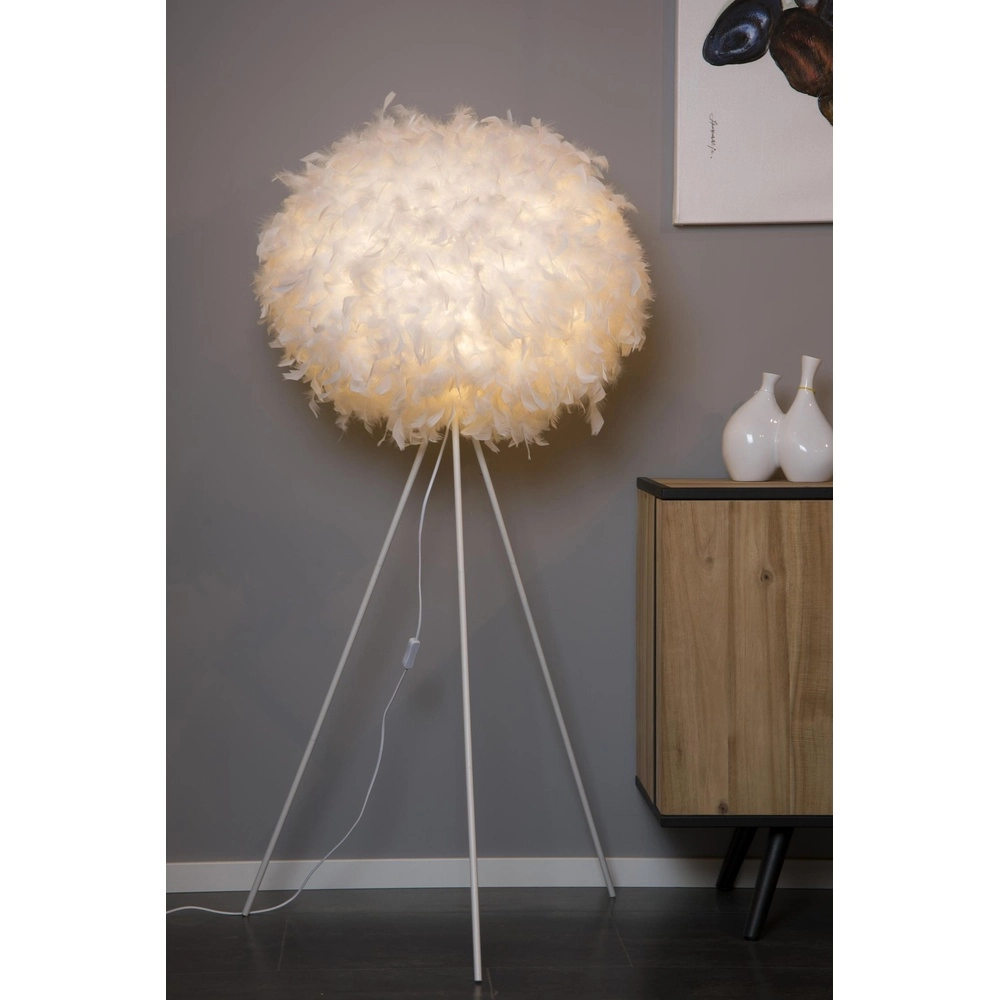 Lampe de pied Goosy Soft Ø 50 cm de blanc Lucide 5411212712721