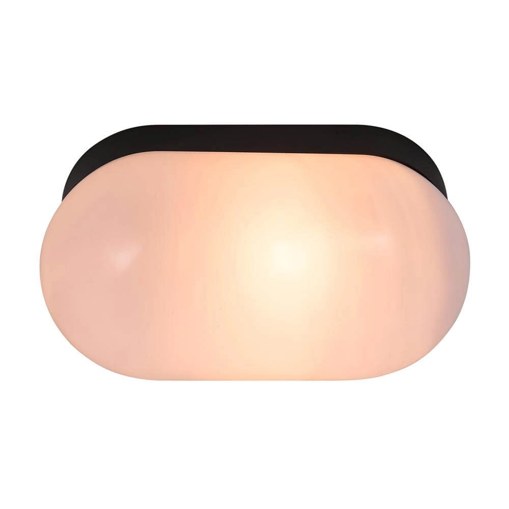 Plafonnier Foam Ovale noir