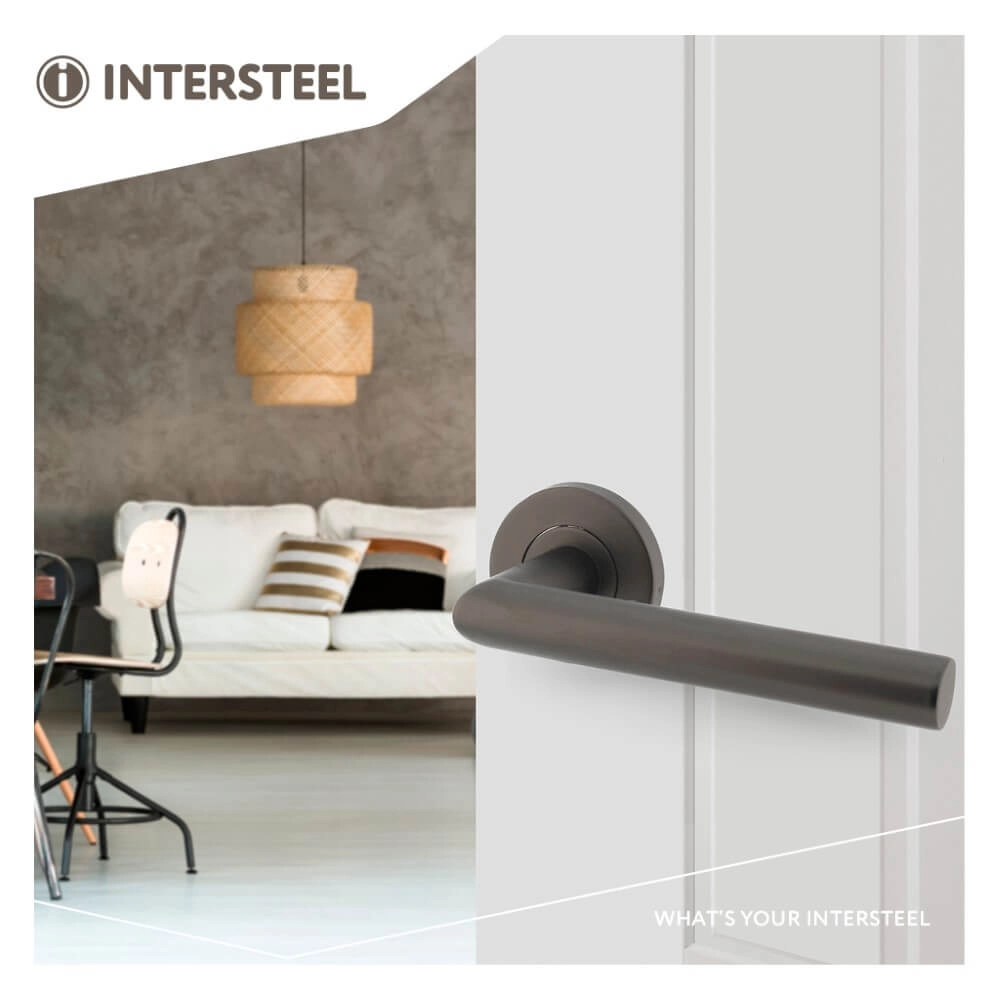 Poignée de porte étanche Hoek 90 anthracite Intersteel 8714186548325