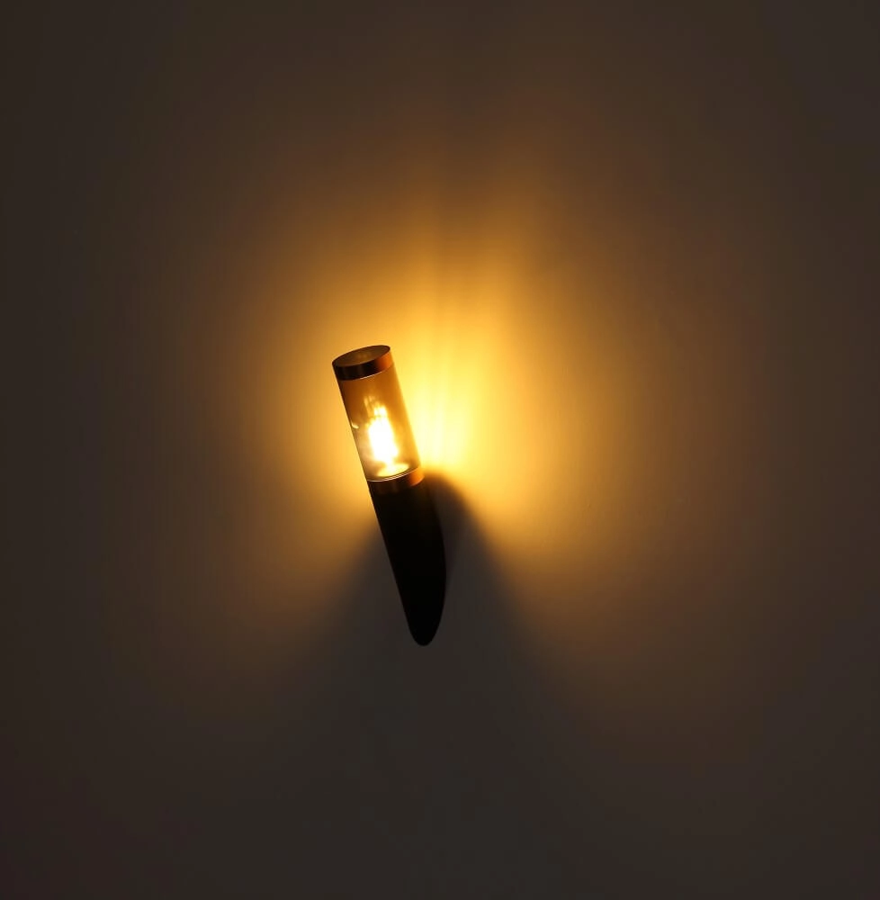 Lampe d'extérieur Boston noir avec du cuivre rouge Globo 9007371436927