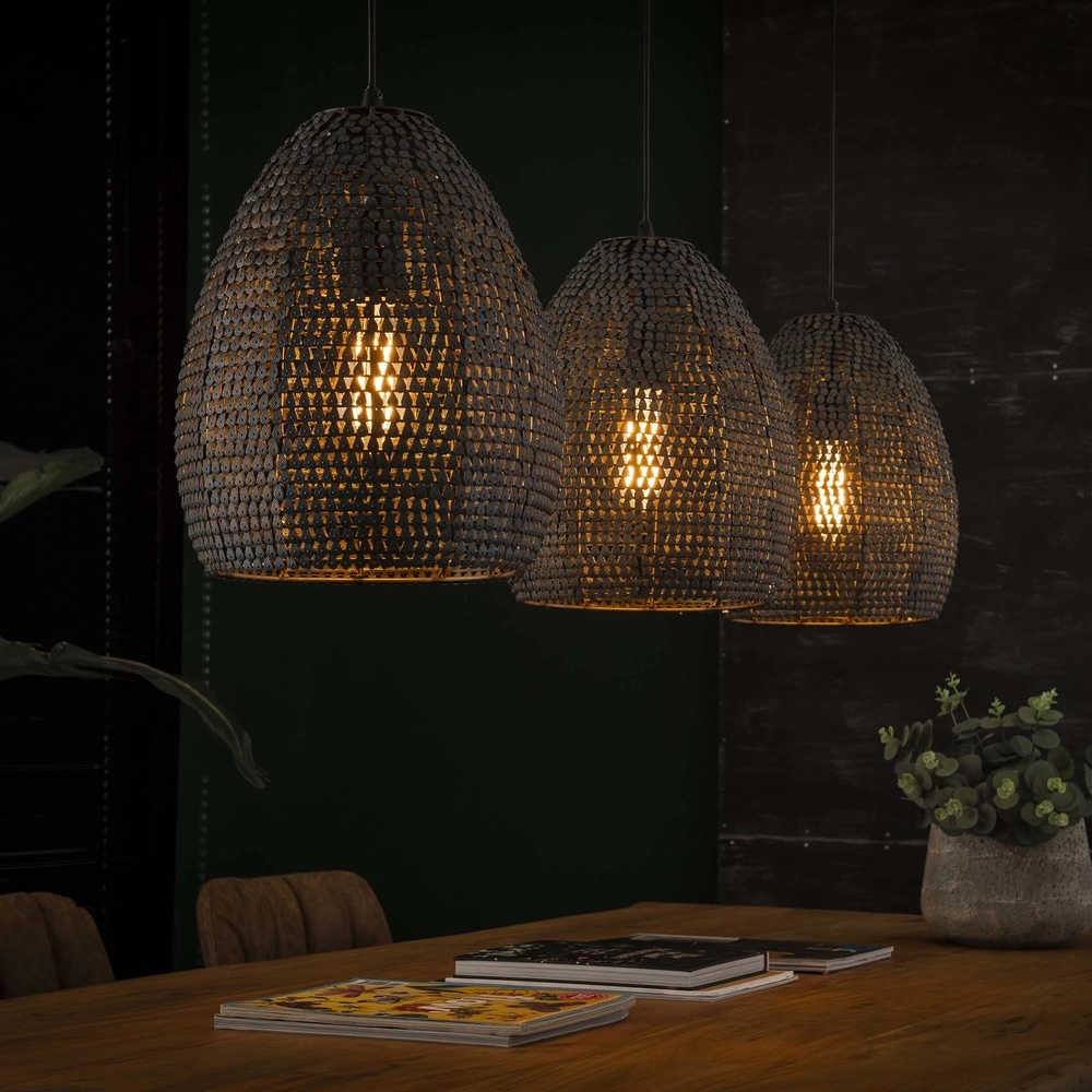 Lampe suspendue à l’échelle Armor 3x Ø 26cm
