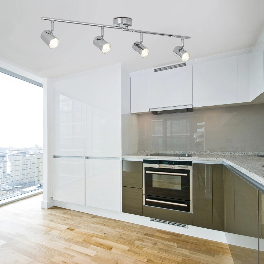 Spot de plafond à 4 lumières Rollo Searchlight 5053423092720