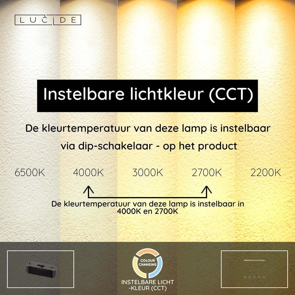 Lampe pendante de salle à manger Santiago Led - champagne - 5x Ø 23cm Premium by Lucide 5411212221902