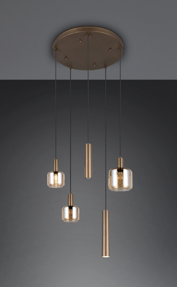 Lampe pendante de conception Mataro 5 lumières (2x GU10) Trio 4017807707717