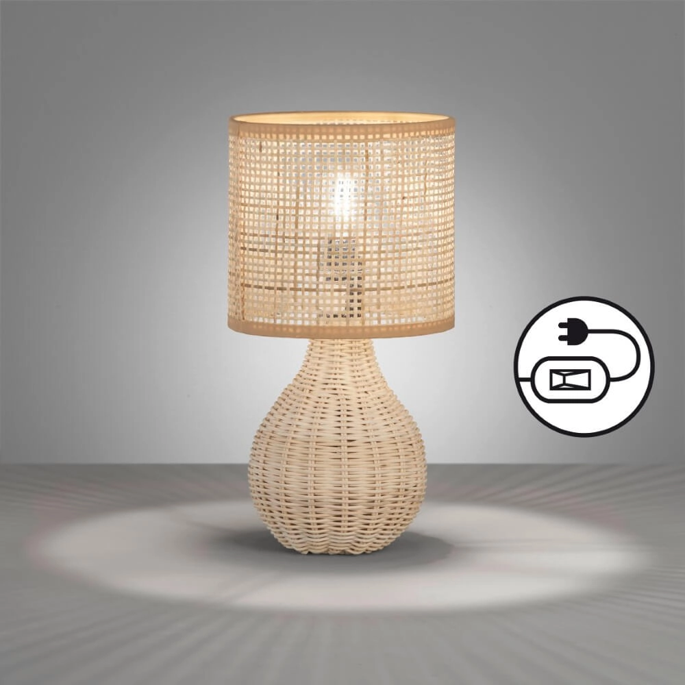 Lampe de table Nature Ø 16 cm Fischer & Honsel 4003694507356
