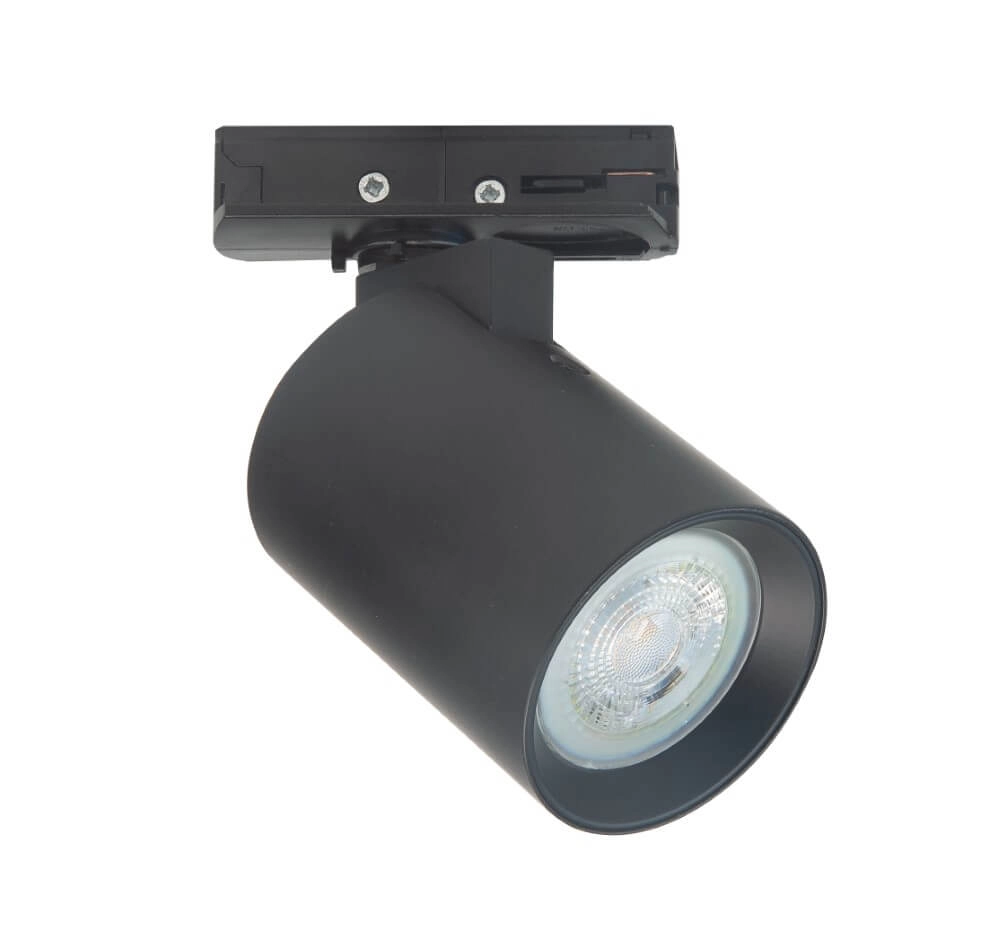 Spot de rail compact 1 phase Oliver noir - GU10