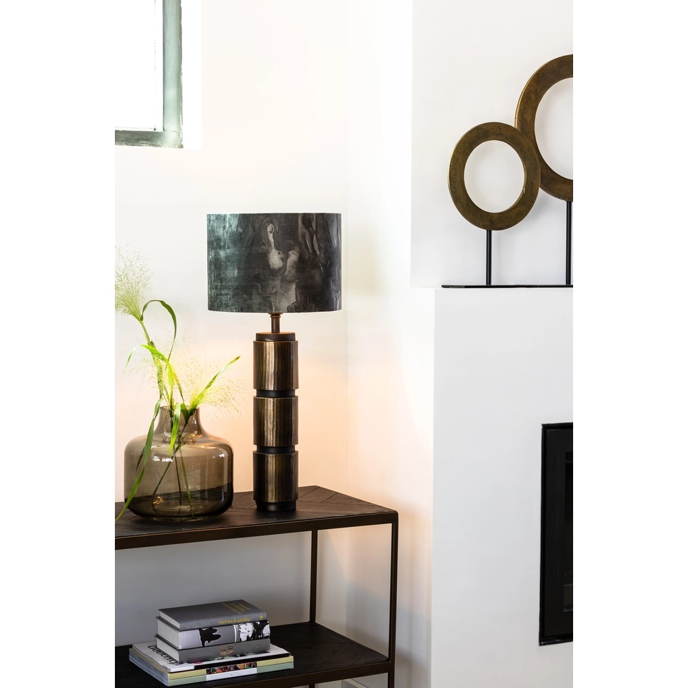 Lampe de table Merel laiton mat Ø 25cm Light & Living 8717807314231