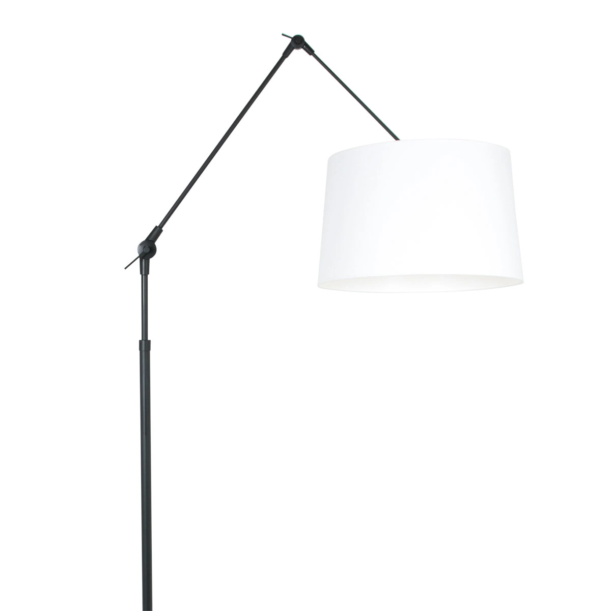 Lampe de table orientable Prestige Chic 35 cm noir avec blanc uni Steinhauer 8712746146530
