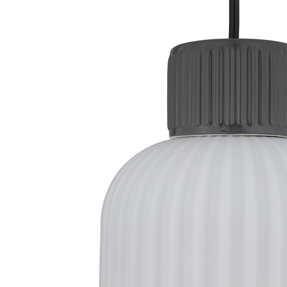 Lampe suspendue Aurora gris Ø 14cm Lyora 5903139119696