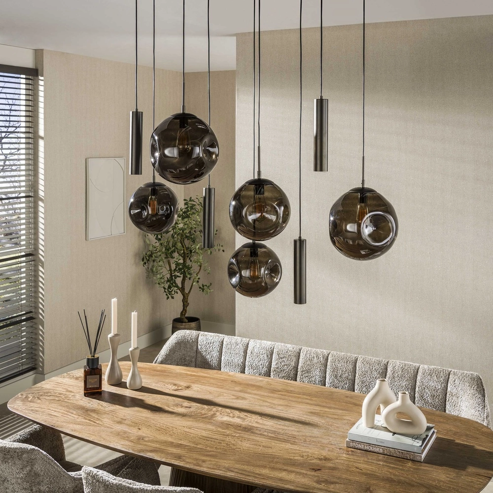 Lampe pendante de table à manger Stellar 5x E27 + 4x GU10 Lyora 8716803511712